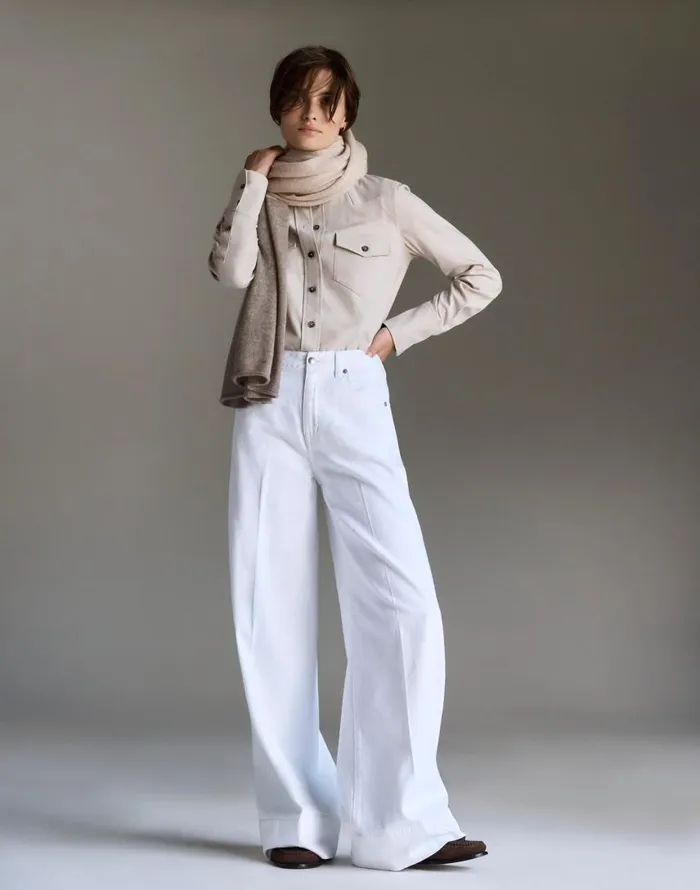 Jeans Women Madewell SuperwideLeg Jeans True White