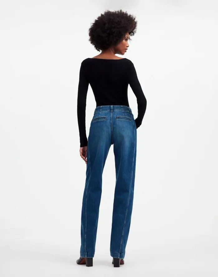 Jeans Women Madewell Tapered Denim Trousers Calvert Wash