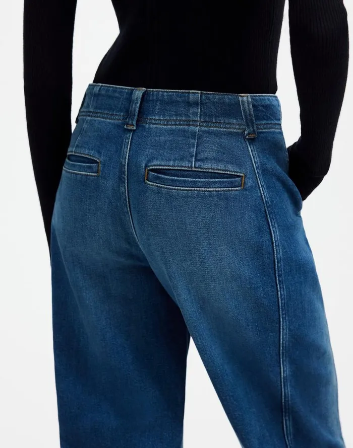Jeans Women Madewell Tapered Denim Trousers Calvert Wash