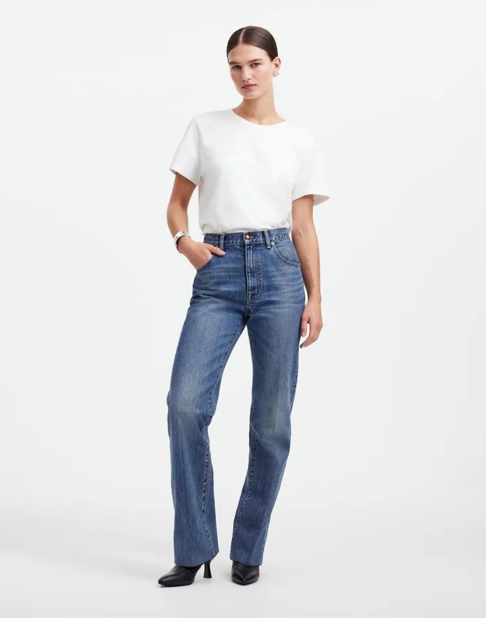 Jeans Women Madewell The Alexa Dream Jean In Croswell Wash Croswell Wash