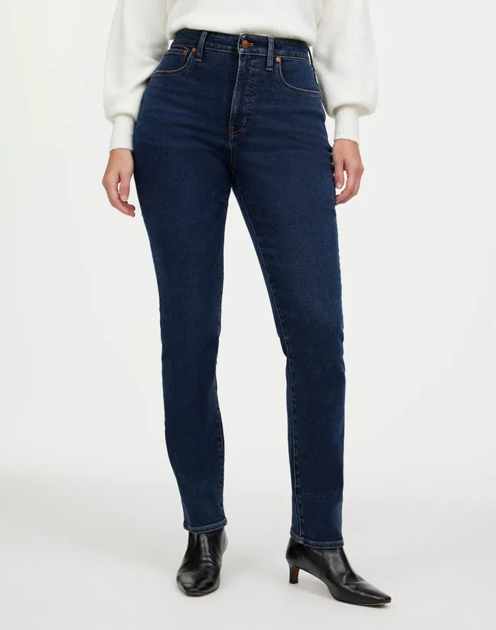 Jeans Women Madewell The Curvy Perfect Vintage Jean In Larkspur Wash Larkspur