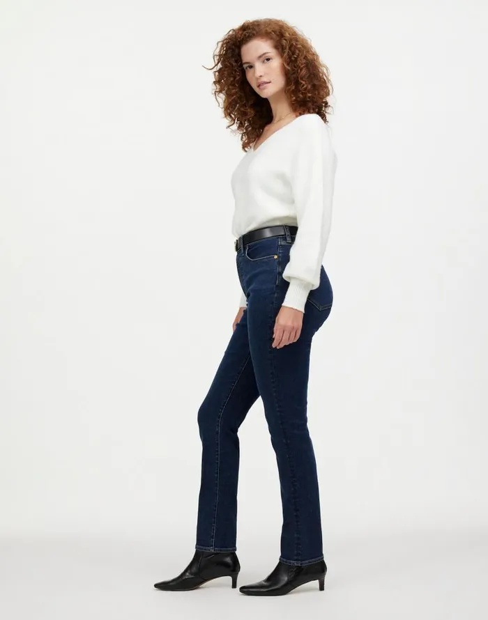 Jeans Women Madewell The Curvy Perfect Vintage Jean In Larkspur Wash Larkspur