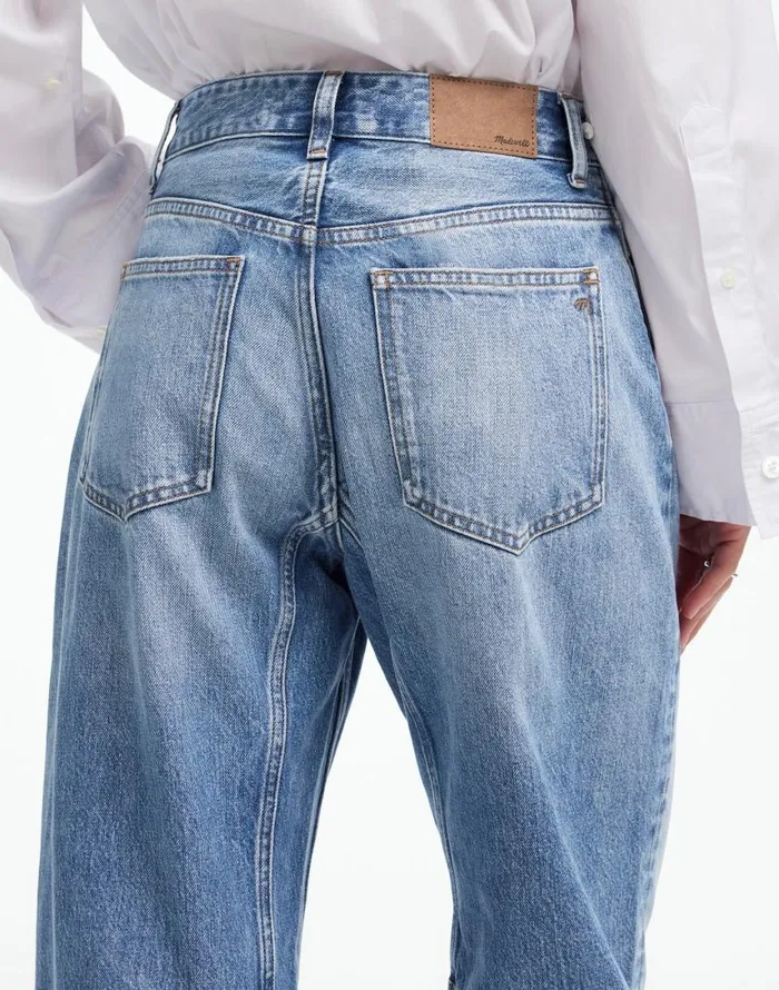Jeans Women Madewell The Darted BarrelLeg Jean Dobbins Wash