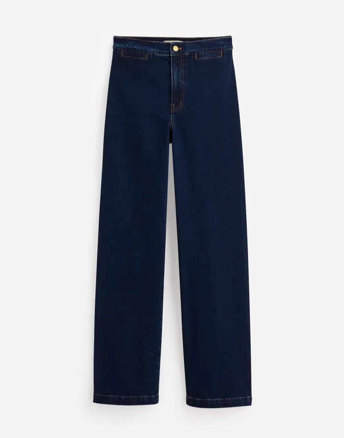 Jeans Women Madewell The Emmett WideLeg Jean Welt Pocket Edition Leffers Wash