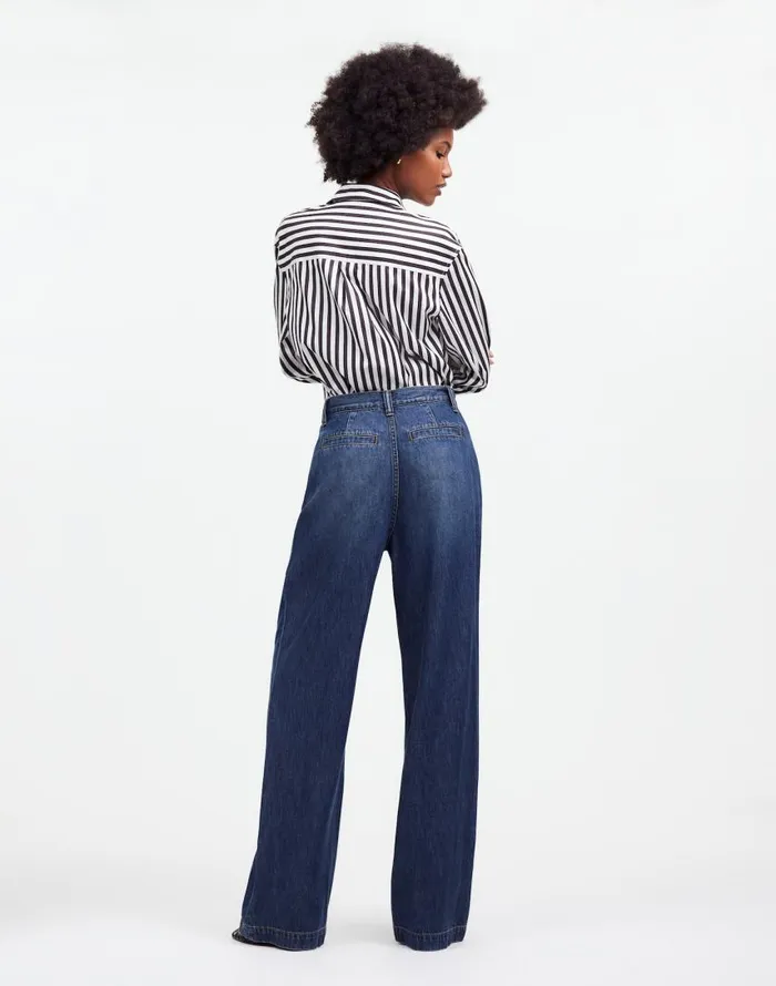 Jeans Women Madewell The Harlow WideLeg Jean Airy Denim Edition Fieldale Wash