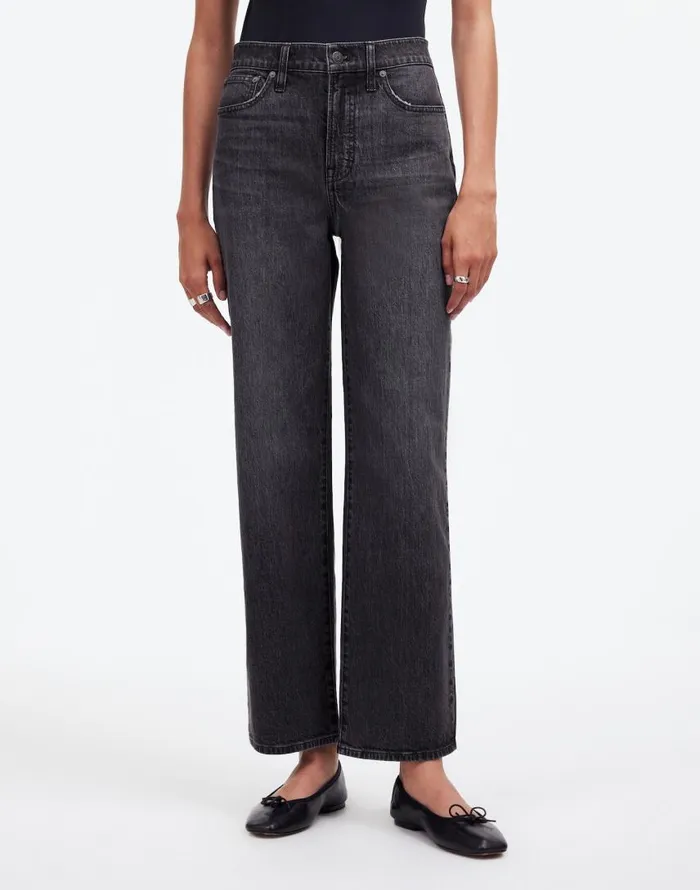 Jeans Women Madewell The Perfect Vintage WideLeg Crop Jean Robles Wash