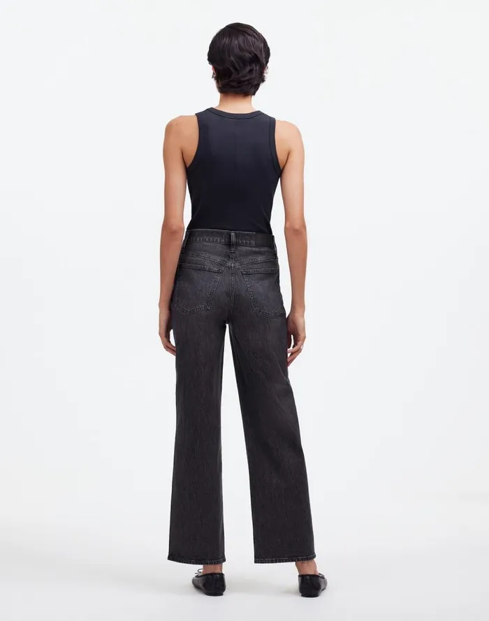 Jeans Women Madewell The Perfect Vintage WideLeg Crop Jean Robles Wash