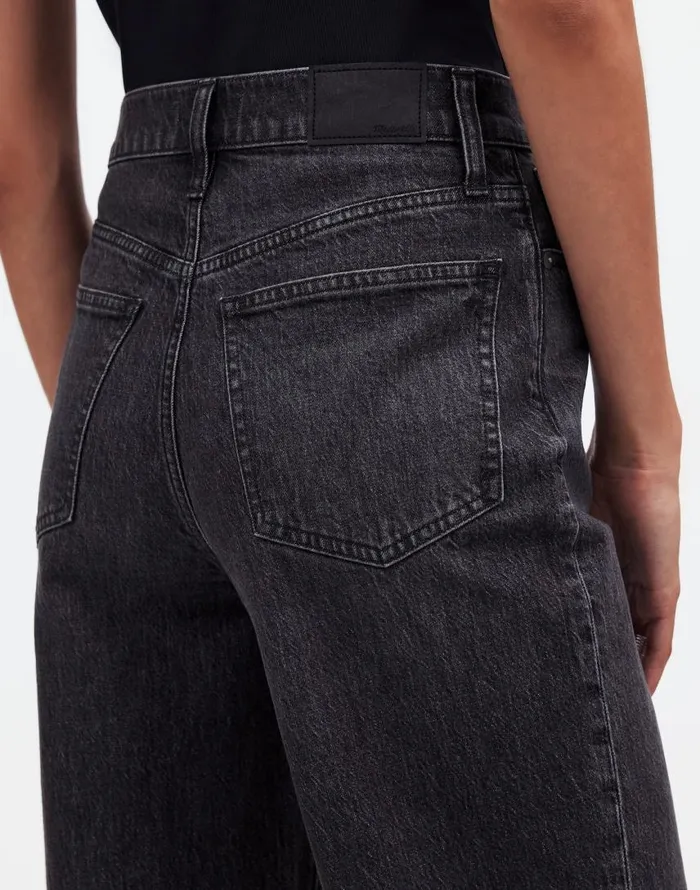 Jeans Women Madewell The Perfect Vintage WideLeg Crop Jean Robles Wash