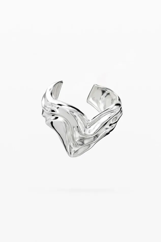 Jewelry Women Desigual Zalio Silverplated Heart Bracelet Black