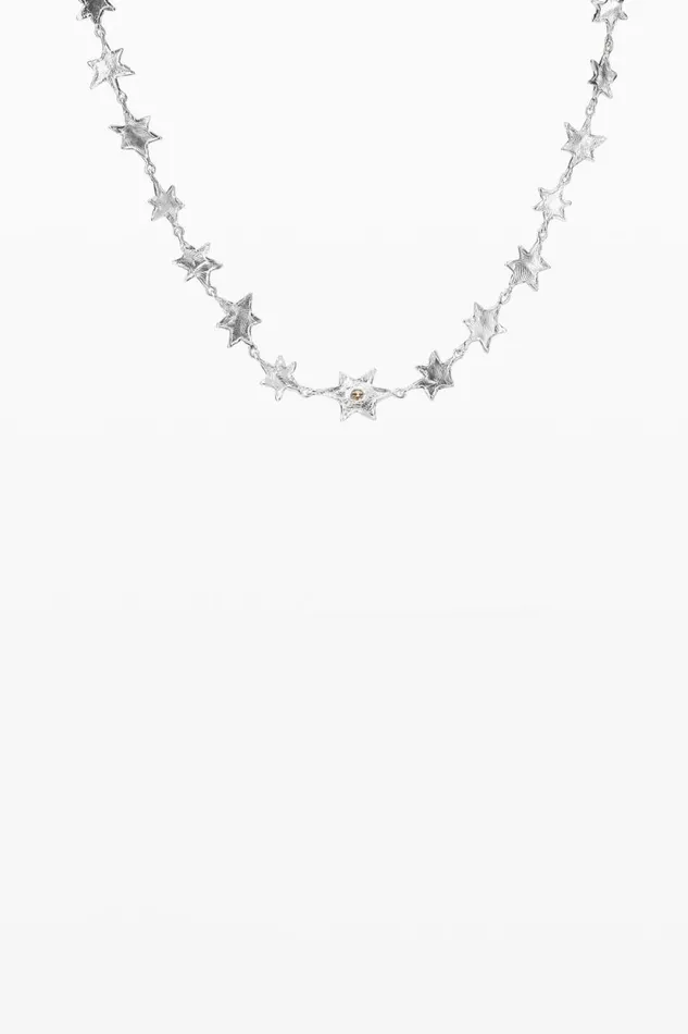 Jewelry Women Desigual Zalio Silverplated Star Choker Black