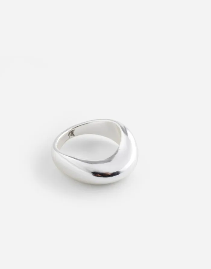 Jewelry Women Madewell Dome Statement Ring Light Silver Ox