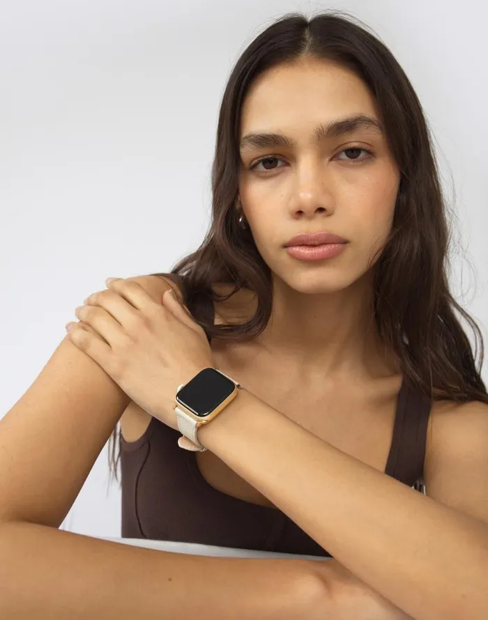 Jewelry Women Madewell Hyer Goods Apple Watch Band White Gold 384041 Mm White