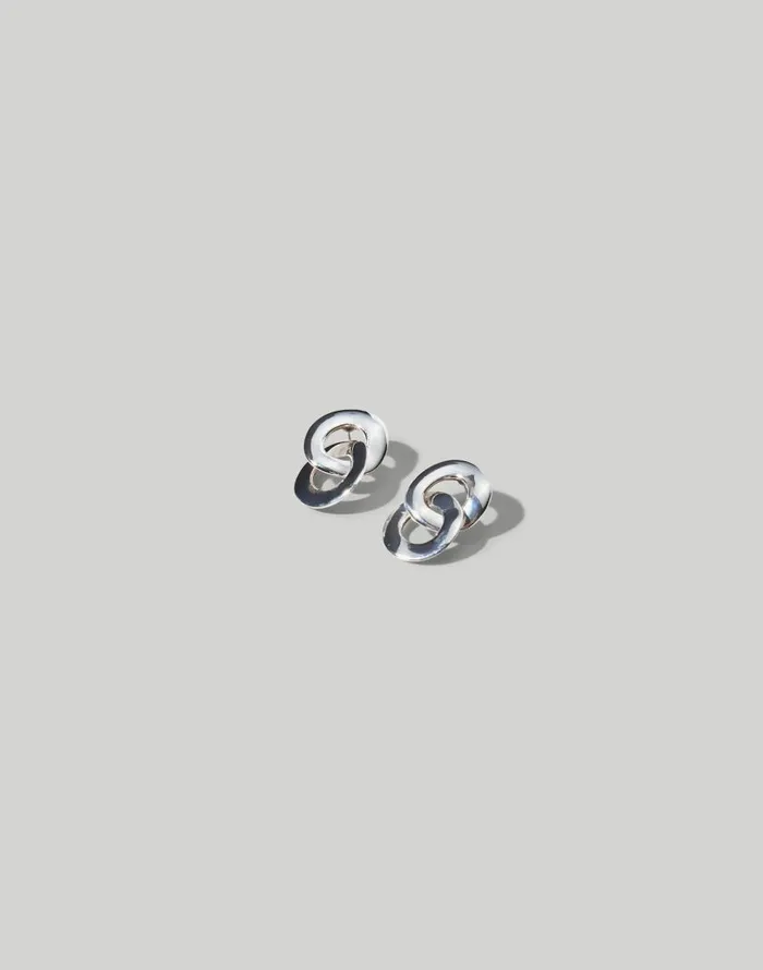 Jewelry Women Madewell Maslo Jewelry Linked Earrings Silver