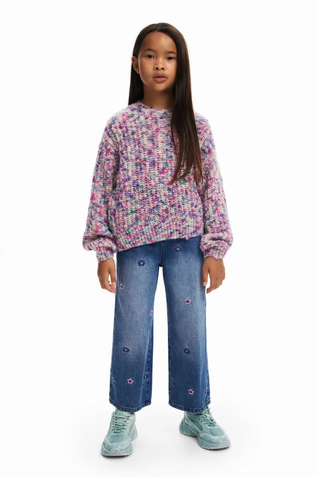 Jumpers And Sweatshirts Kids Desigual Kaleidoscope Sweater Red