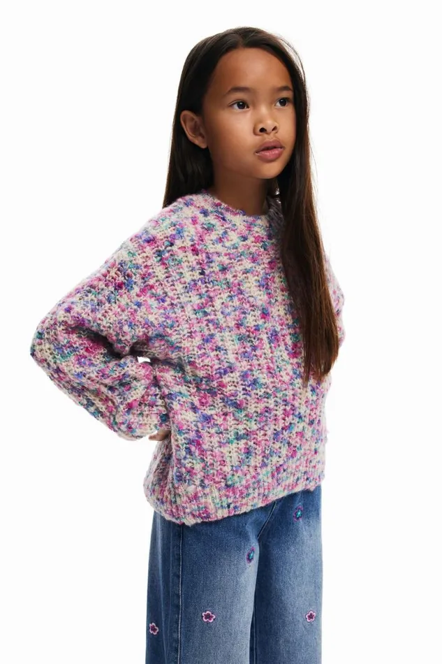 Jumpers And Sweatshirts Kids Desigual Kaleidoscope Sweater Red