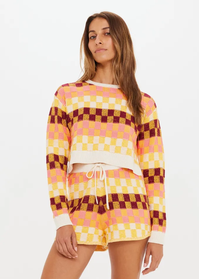 Jumpers Women CHECKMATE KARLIE KNIT TOP THE UPSIDE