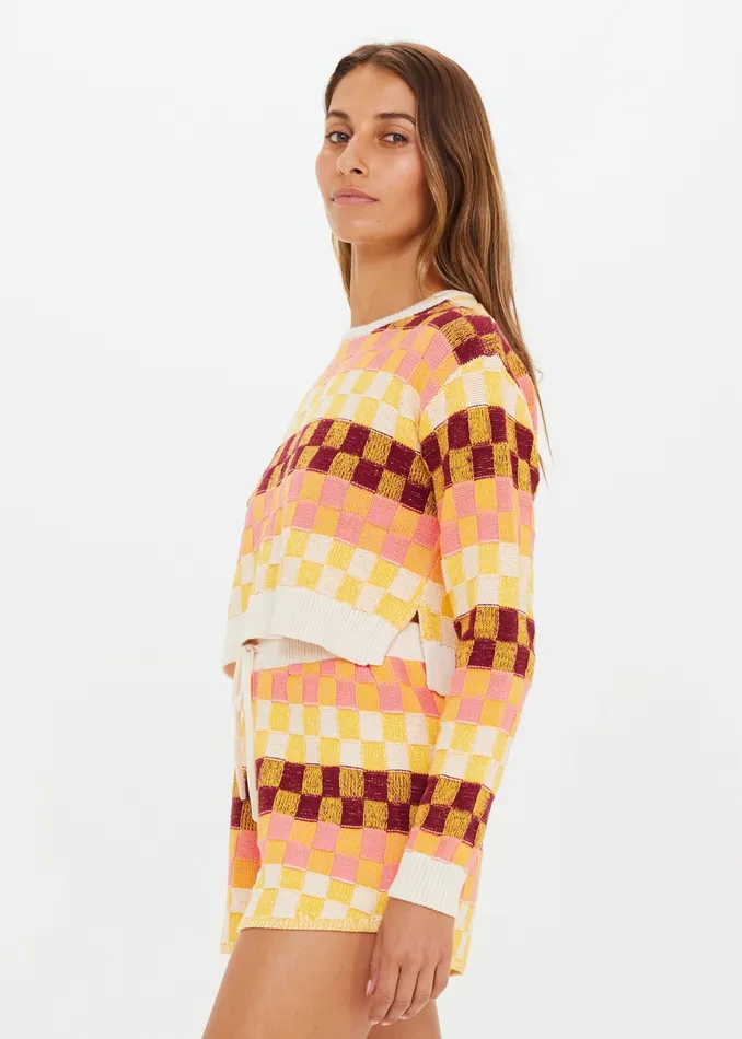 Jumpers Women CHECKMATE KARLIE KNIT TOP THE UPSIDE Jumpers Women CHECKMATE KARLIE KNIT TOP THE UPSIDE