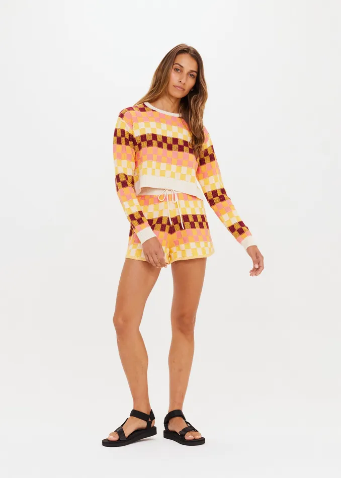 Jumpers Women CHECKMATE KARLIE KNIT TOP THE UPSIDE Jumpers Women CHECKMATE KARLIE KNIT TOP THE UPSIDE