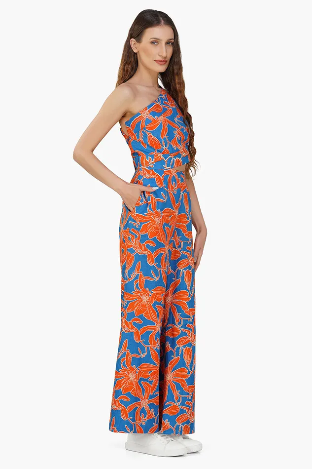 Jumpsuits America and Beyond Women Apricot Beauty Printed Jumpsuit