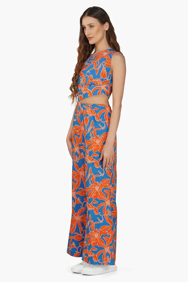 Jumpsuits America and Beyond Women Apricot Beauty Printed Jumpsuit