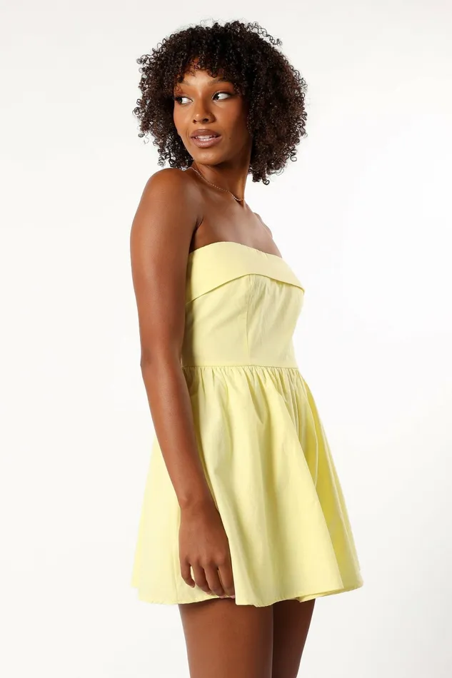 Jumpsuits and Rompers Women Beatrice Romper Yellow Petal and Pup