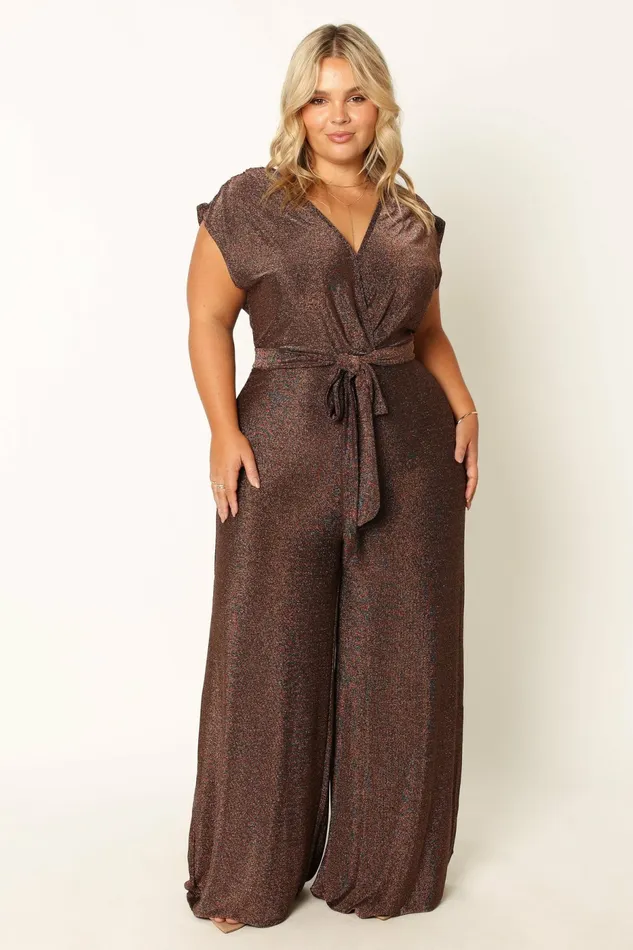 Jumpsuits and Rompers Women Nora Wide Leg Jumpsuit Chocolate Petal and Pup