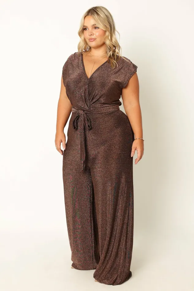 Jumpsuits and Rompers Women Nora Wide Leg Jumpsuit Chocolate Petal and Pup