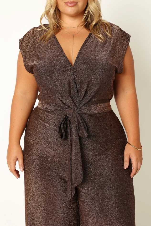 Jumpsuits and Rompers Women Nora Wide Leg Jumpsuit Chocolate Petal and Pup