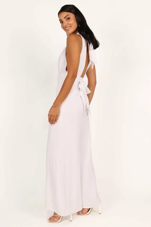 Jumpsuits and Rompers Women Petal and Pup Imani Belted Jumpsuit White
