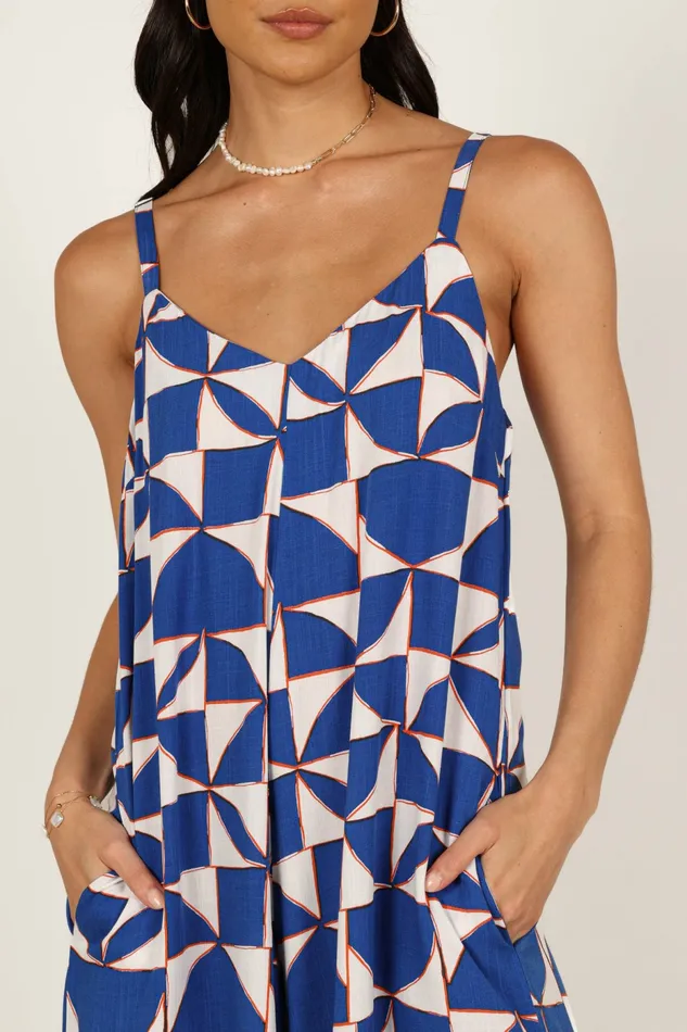 Jumpsuits and Rompers Women Petal and Pup Kiki Wide Leg Jumpsuit Blue