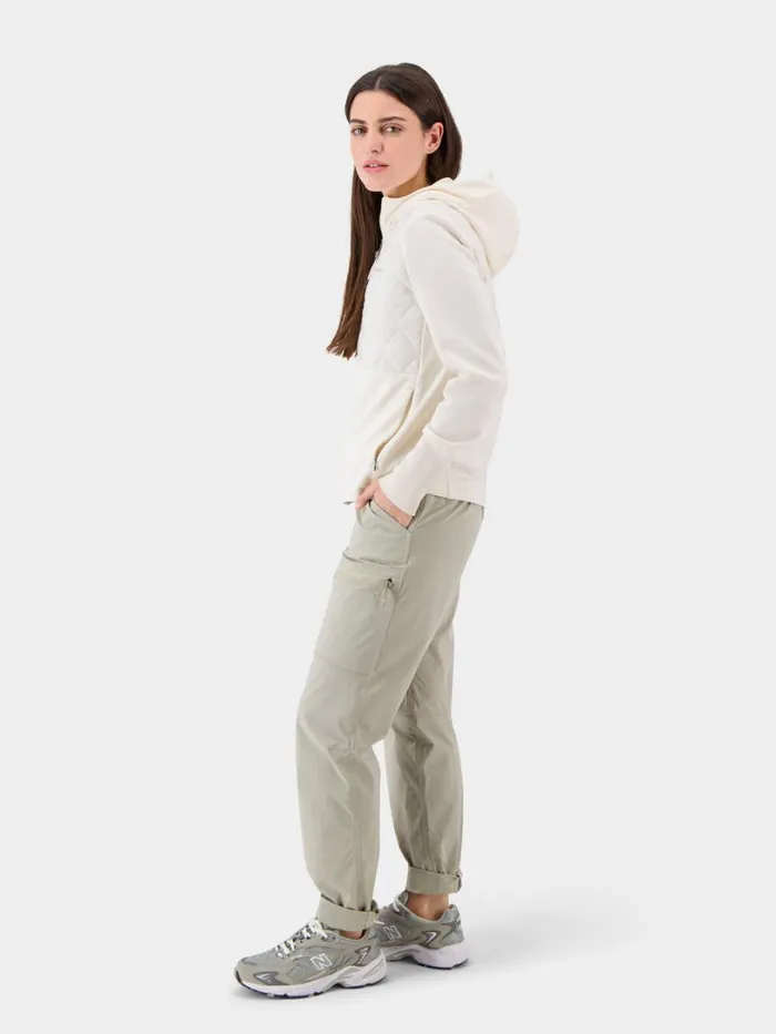 Junis FullZip Cream White Women Didriksons Outdoor Jackets