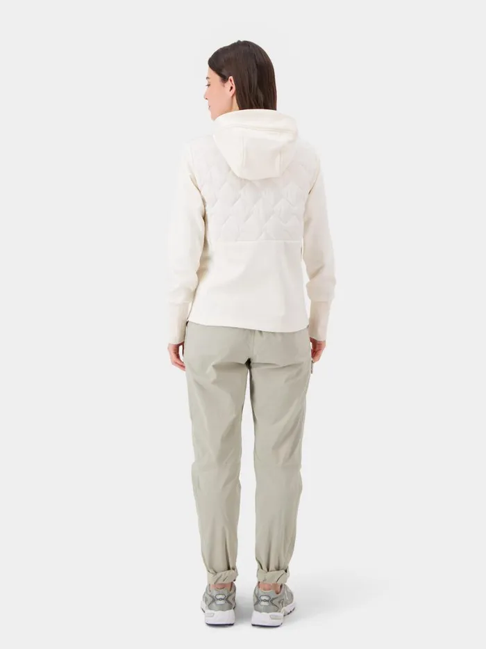 Junis FullZip Cream White Women Didriksons Outdoor Jackets