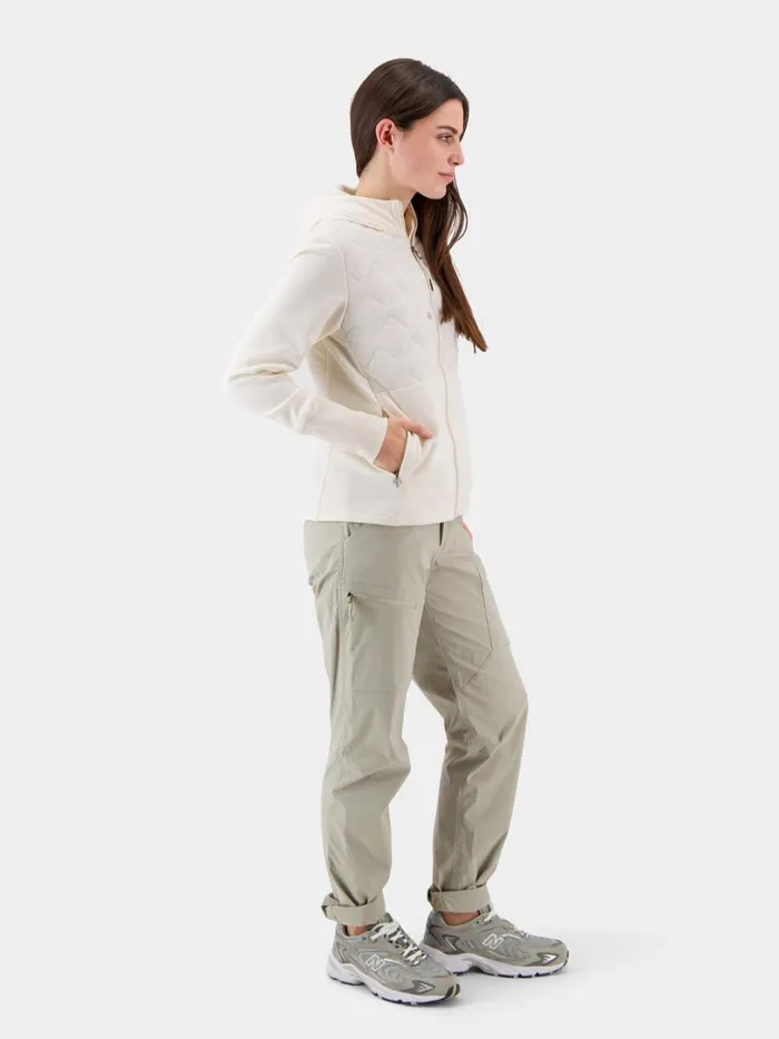 Junis FullZip Cream White Women Didriksons Outdoor Jackets