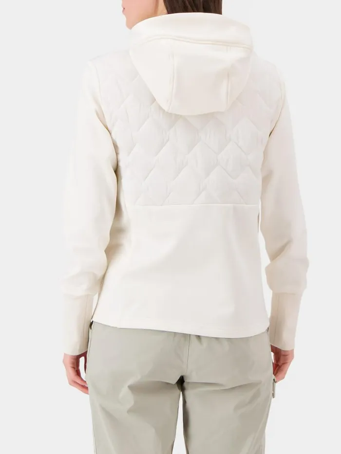 Junis FullZip Cream White Women Didriksons Outdoor Jackets