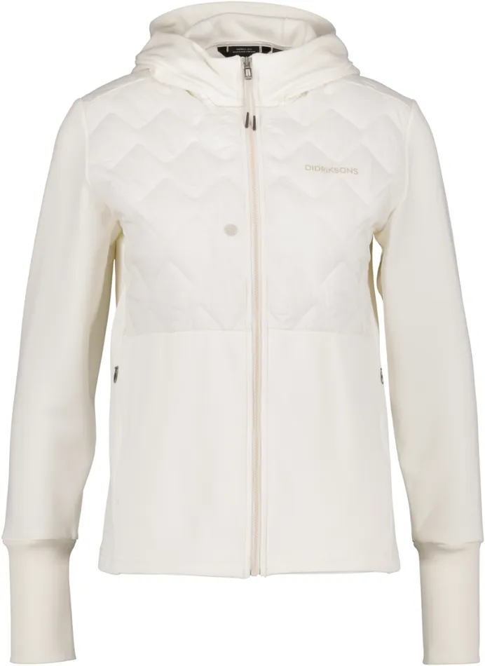 Junis FullZip Cream White Women Didriksons Outdoor Jackets
