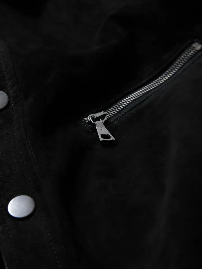 KADD SHIRT JACKET Black Men John Varvatos Leather Jackets