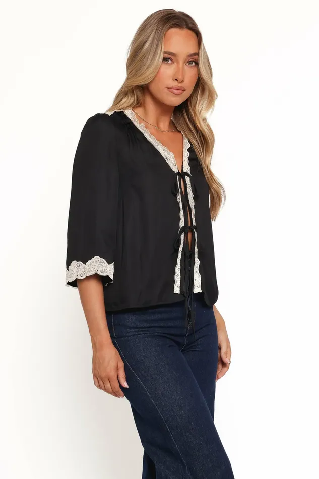 Kelsea Top Black Tops Petal and Pup Women