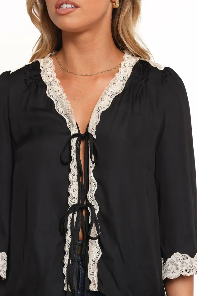 Kelsea Top Black Tops Petal and Pup Women