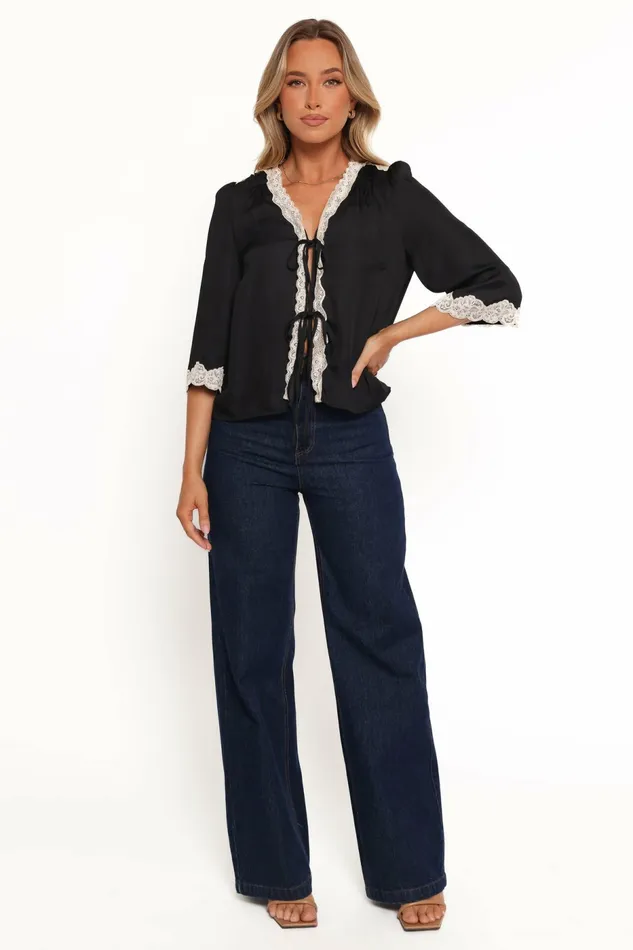 Kelsea Top Black Tops Petal and Pup Women