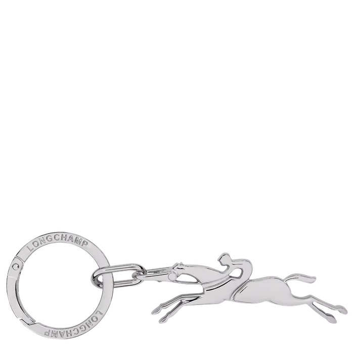 Keyrings WomenMen Longchamp Cavalier Longchamp Keyring Silver
