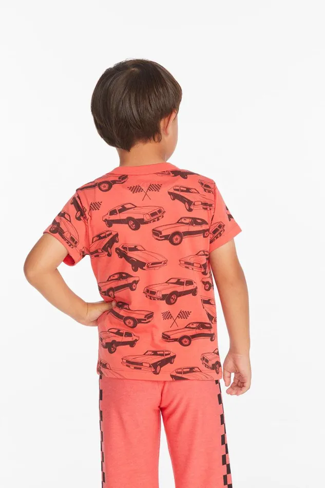 Kids Chaser Brand Boys Allover Racer Boys Tee