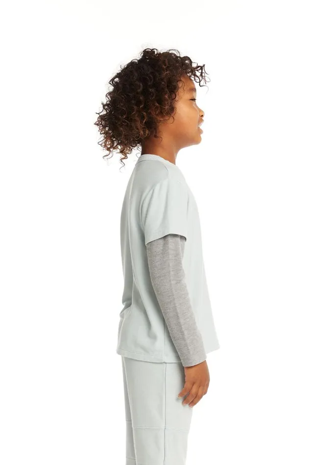Kids Chaser Brand Boys Long And Short Sleeve Blue Bird Tee