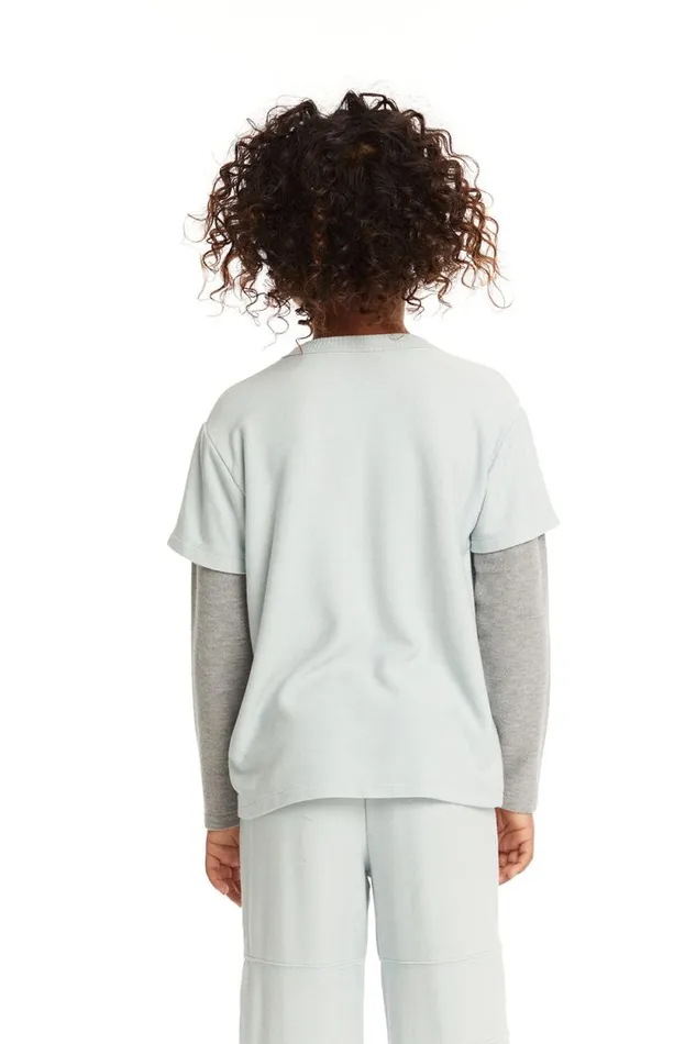 Kids Chaser Brand Boys Long And Short Sleeve Blue Bird Tee