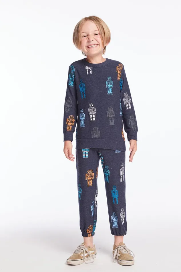 Kids Chaser Brand Boys Robots Boys Long Sleeve