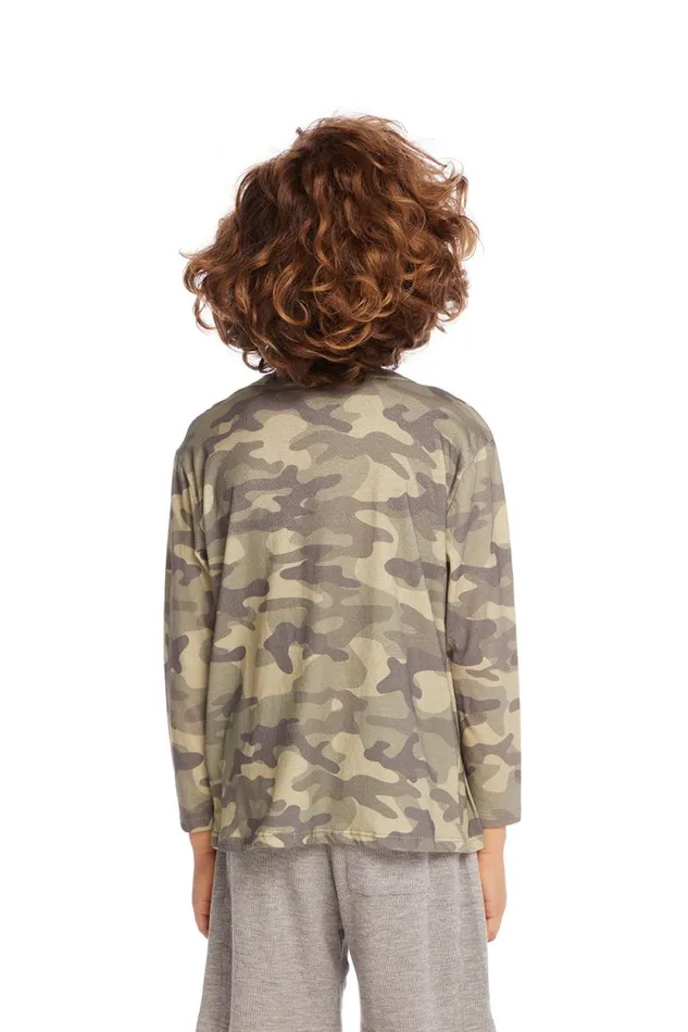 Kids Chaser Brand Boys Scribble Bolt Boys Long Sleeve