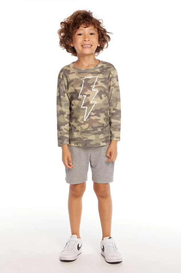 Kids Chaser Brand Boys Scribble Bolt Boys Long Sleeve