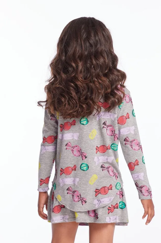 Kids Chaser Brand Girls Allover Candy Girls Long Sleeve