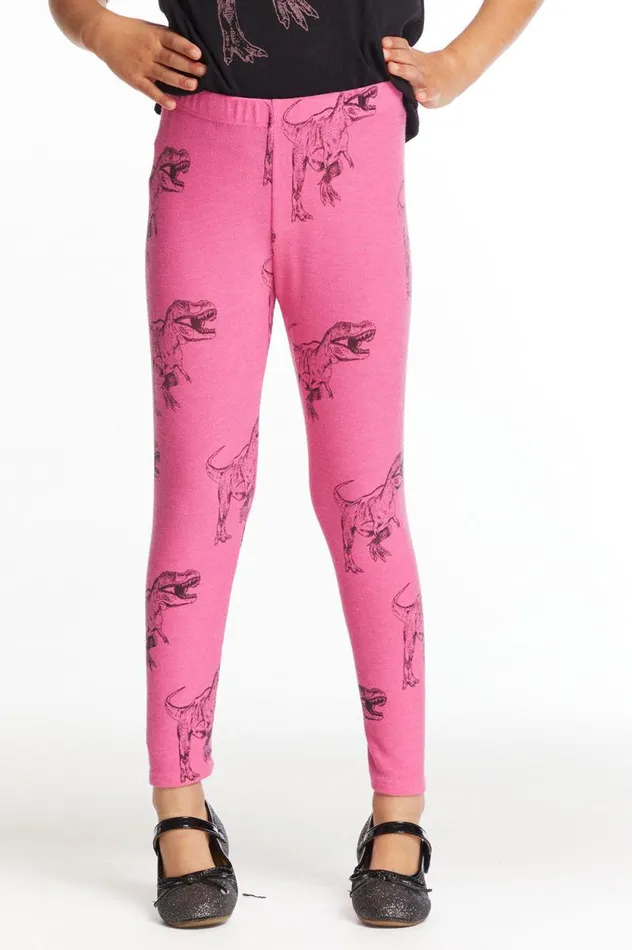 Kids Chaser Brand Girls Dino Time Girls Classic Legging