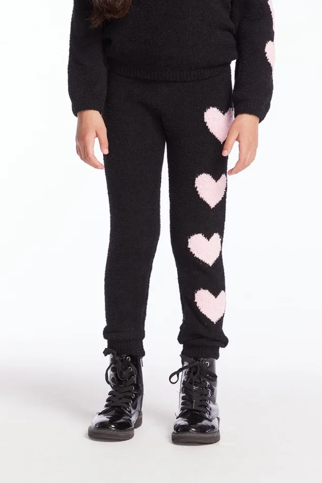 Kids Chaser Brand Girls Fuzzy Fleece Sweetie Legging