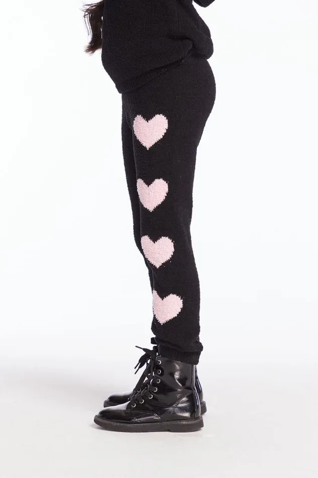 Kids Chaser Brand Girls Fuzzy Fleece Sweetie Legging